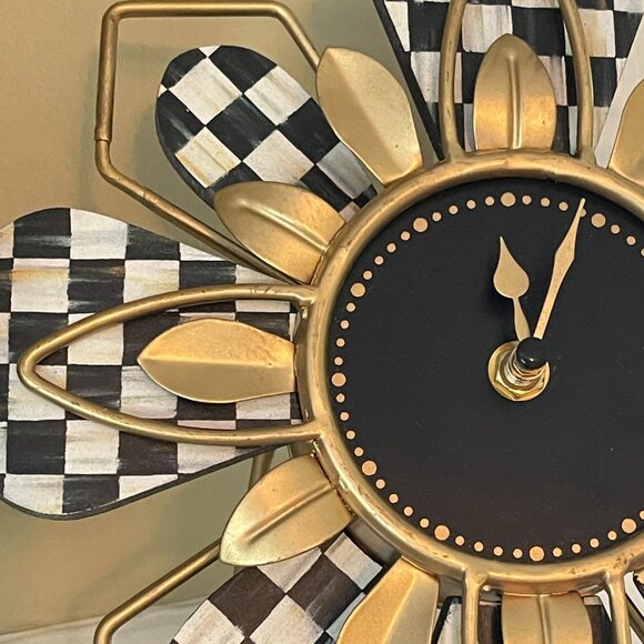 MacKenzie-Childs Blooming Desk / Mantle Clock-NEW - Picture 5 of 16